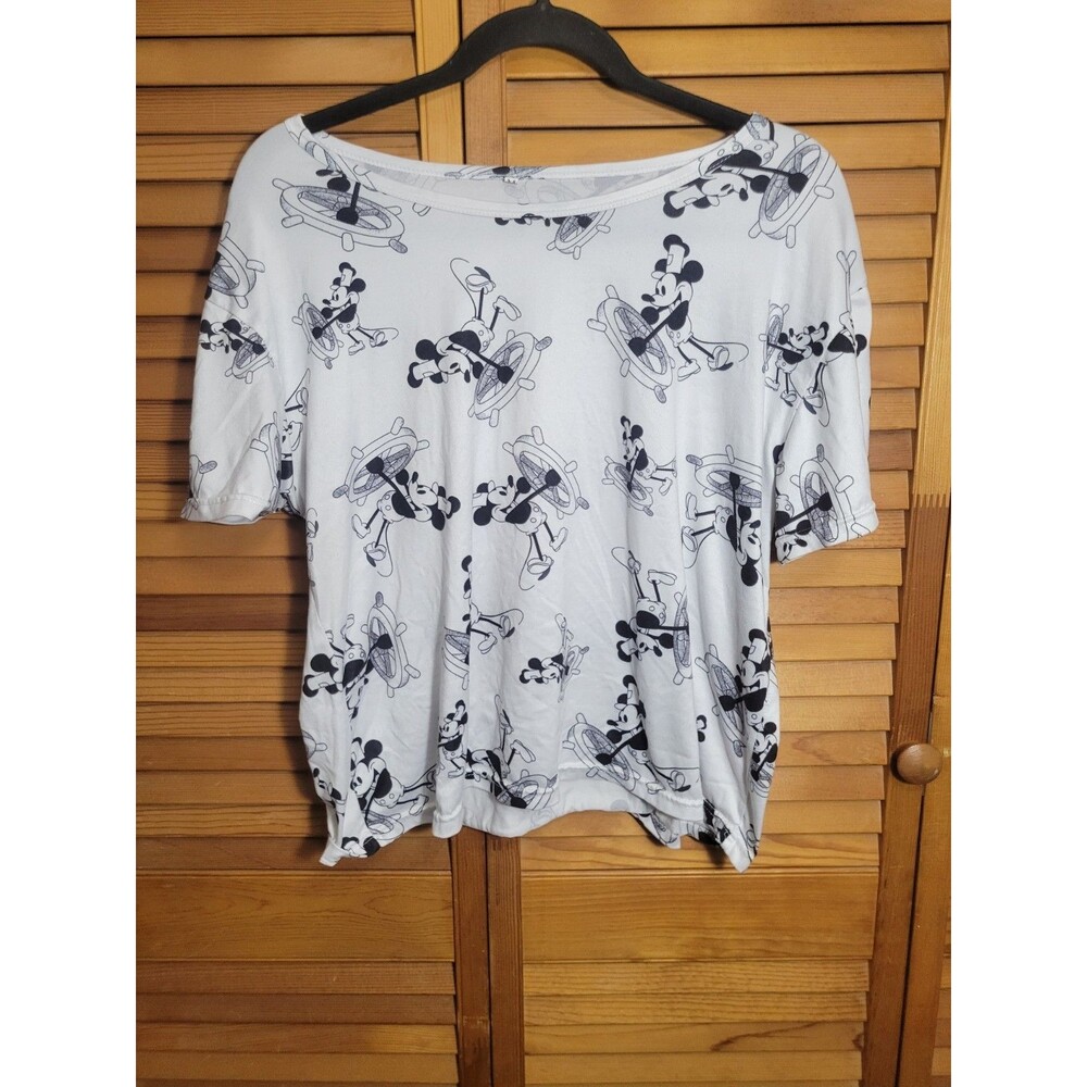 Retro Vintage Classic Disney Mickey Mouse SS Junior's Tshirt M